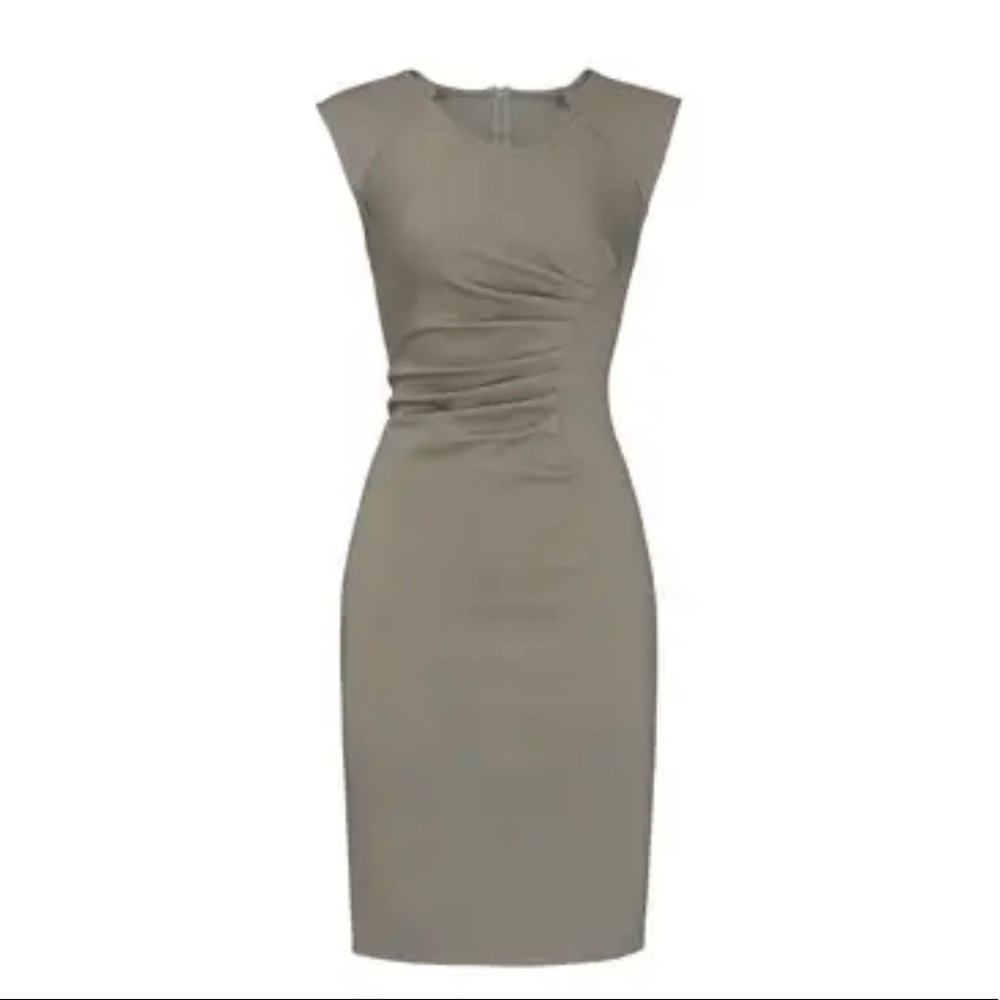 Slate & Willow riches green sheath dress